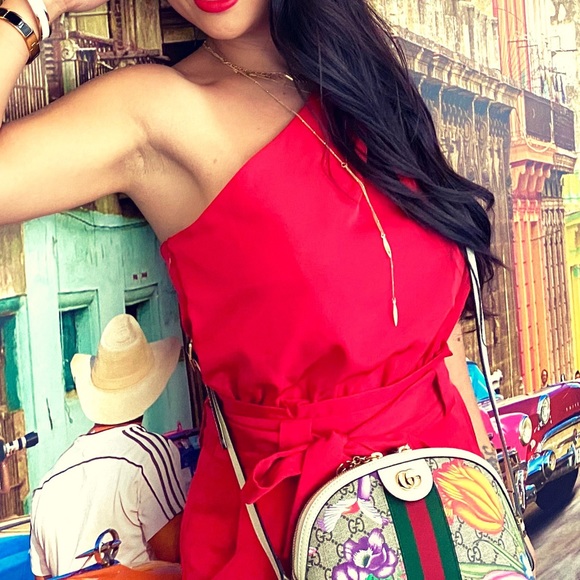 Gucci Ivory Ophidia supreme Floral crossbody bag / shoulder bag - Picture 6 of 15